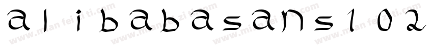 alibabasans102 mediu字体转换
